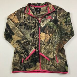 Mossy Oak Fleece Sweatshirt Women’s Small Soft‎ Camouflage Hunting Embroidered